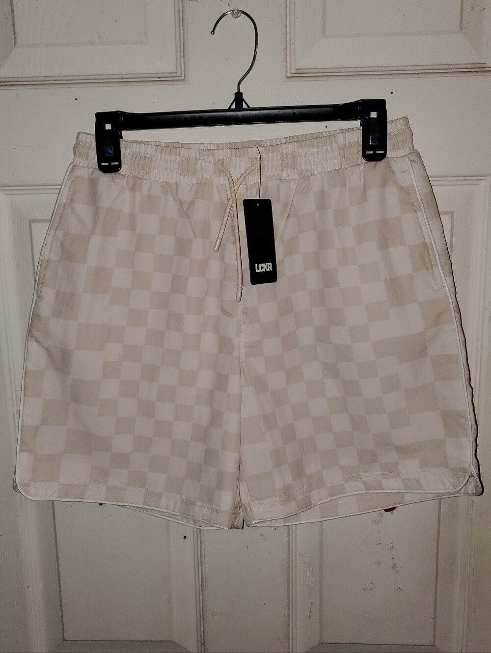NWT LCKR Foot Locker Jasper Checkboard Print Swim Shorts